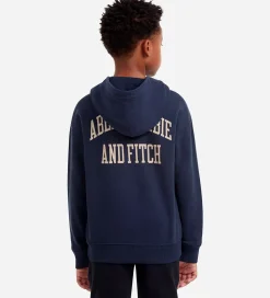 Hættetrøje - Navy Blazer m. Print|Abercrombie & Fitch