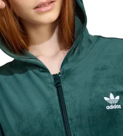 Cardigan - Velour - Aurora Ivy/Hvid|adidas Originals Best