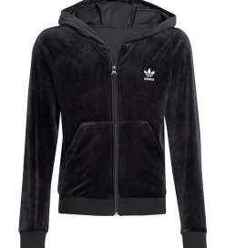 Hættetrøje - VELOUR Z HOODIE - Sort/Hvid|adidas Originals New