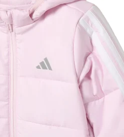 Dynejakke - Clear Pink/Hvid|adidas Performance New