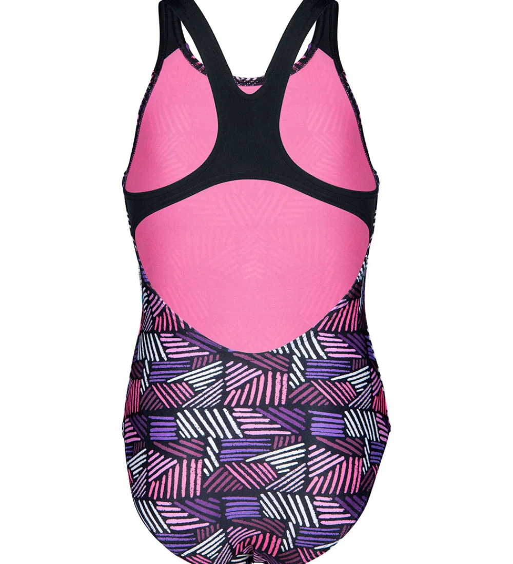 Badedragt - Candies - Sort/Lilla|Arena