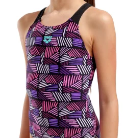 Badedragt - Candies - Sort/Lilla|Arena