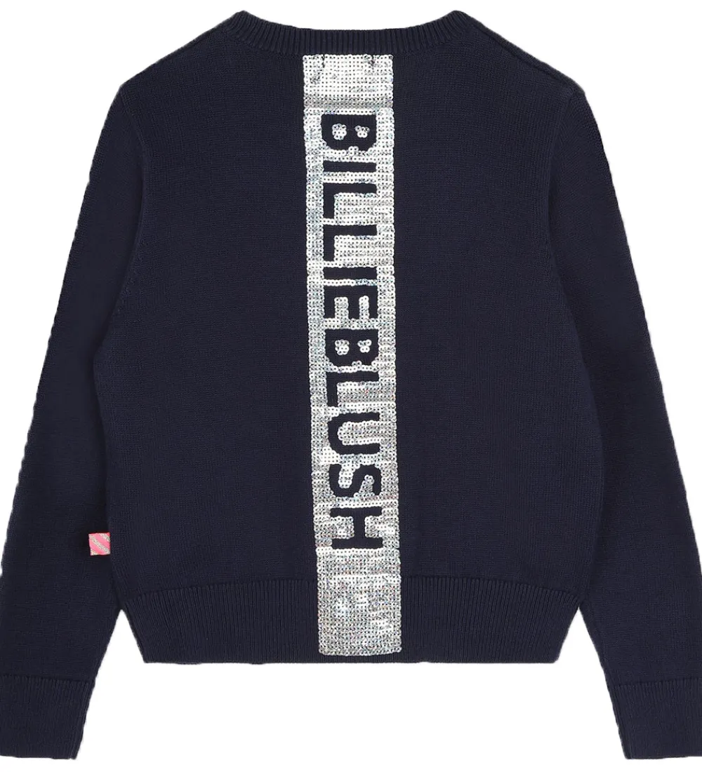 Cardigan - Strik - Navy m. Palietter|Billieblush Sale