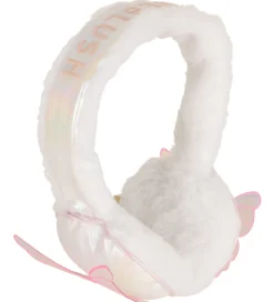 Ørevarmere - Imiteret Pels - Hvid m. Sommerfugle|Billieblush Discount