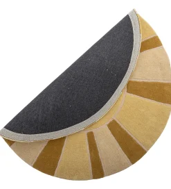 Gulvtæppe - 110 cm - Sun - Uld - Gul|Bloomingville Clearance