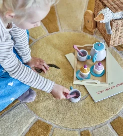 Gulvtæppe - 110 cm - Sun - Uld - Gul|Bloomingville Clearance