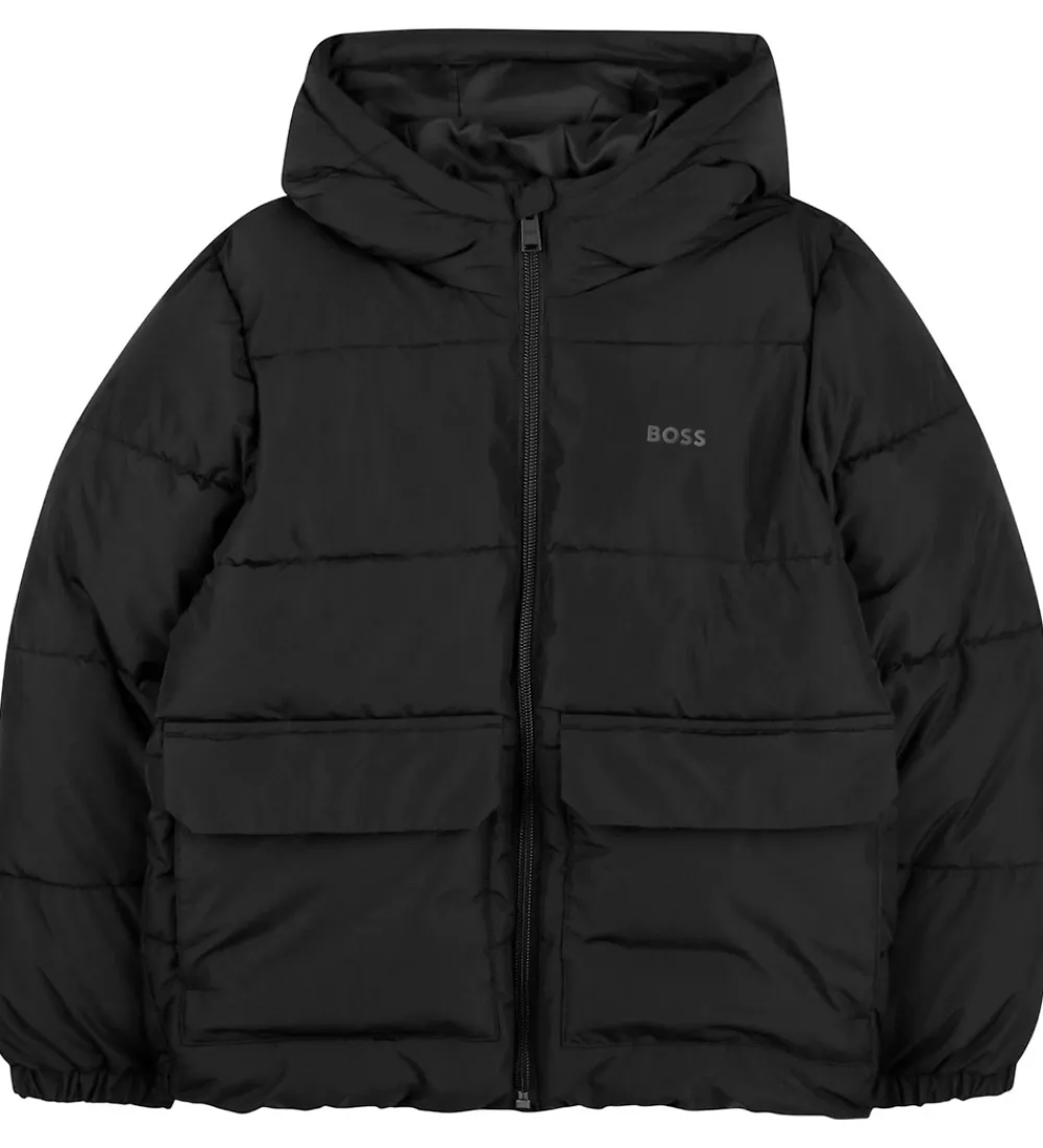 Dynejakke - Sort|BOSS Clearance