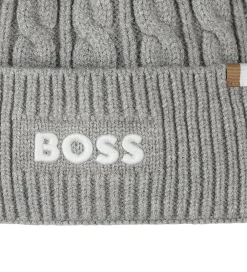 Hue - Strik - gråmeleret|BOSS Hot