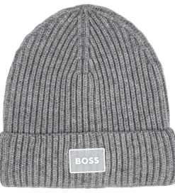 Hue - Strik - Gråmeleret|BOSS Clearance