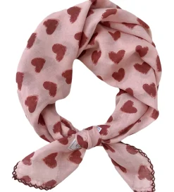 By Srær Tørklæde - Iduna - Rosa/Rød Hjerter|By Stær Discount