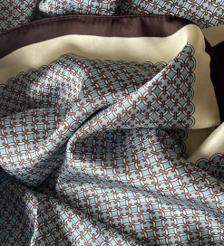 Tørklæde - Callie - Blå/Sort|By Stær Outlet