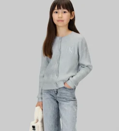 Cardigan - Strik - Coated - Sølv|Calvin Klein Best