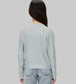 Cardigan - Strik - Coated - Sølv|Calvin Klein Best