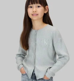 Cardigan - Strik - Coated - Sølv|Calvin Klein Best