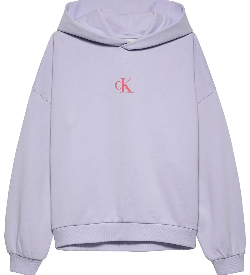 Hættetrøje - Flower Back - Purple Heather|Calvin Klein Outlet