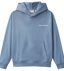 Hættetrøje - Relaxed - Satin Blue|Calvin Klein Outlet