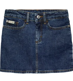 Nederdel - Denim Mini - Authentic Rinse|Calvin Klein Discount