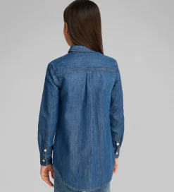 Skjorte - Denim - Mid Serenity Blue|Calvin Klein Online