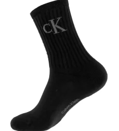 Strømper - 2-pak - Sort m. Logo|Calvin Klein Sale