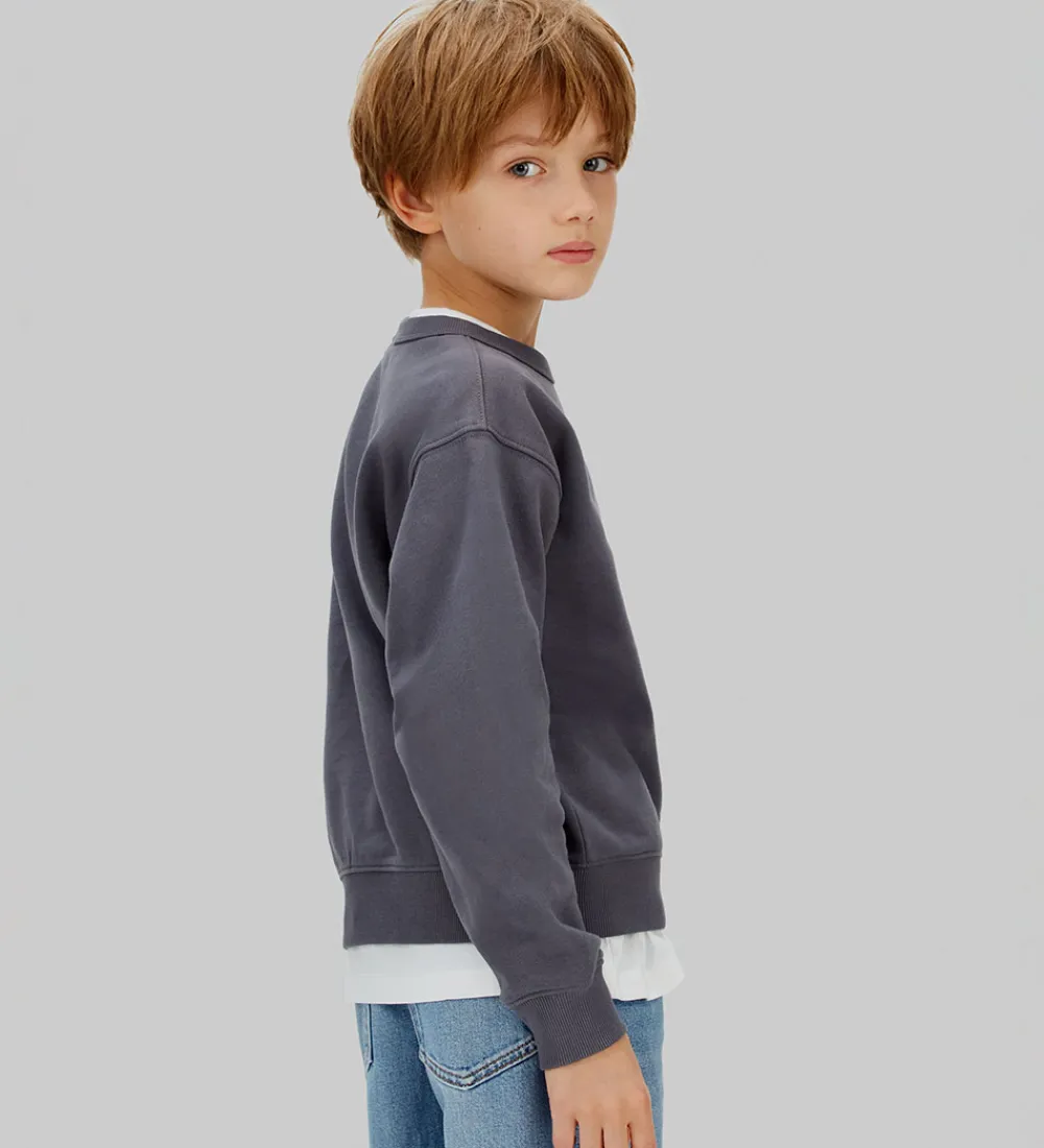 Sweatshirt - Varsity - Coal Grey|Calvin Klein