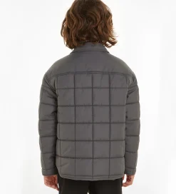 Termojakke - Quilted Badge - Mørkegrå|Calvin Klein New