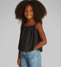 Top - Rib - Crinkle Strap - Ck Black|Calvin Klein