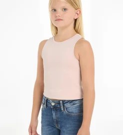 Top - Tape Sleeveless Punto - Sepia Rose|Calvin Klein