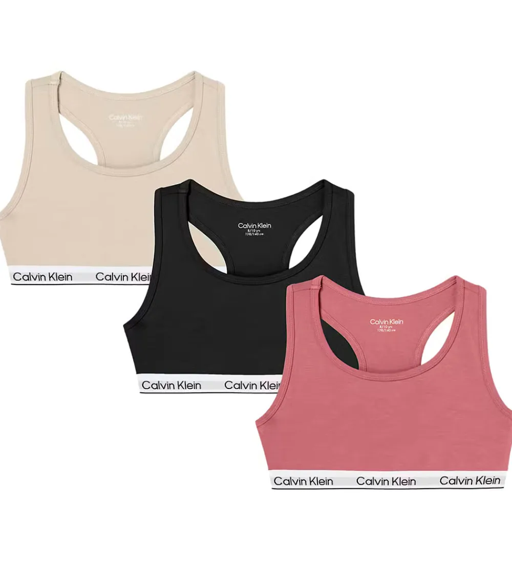 Toppe - 3-pak - Brandied Apricot/Whitecap Gray/Sort|Calvin Klein Online