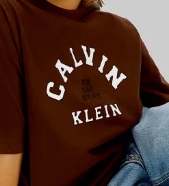 T-shirt - Legacy Brown|Calvin Klein New