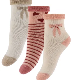 Strømper - 3-pak - Bows|Cam Cam Online