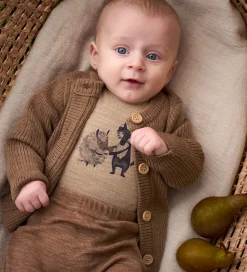 Cardigan - Uld - Cocoa Creme|CeLaVi Discount