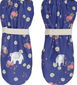 Luffer m. Fleece - PU - Skipper Blue m. Blomster|CeLaVi Hot