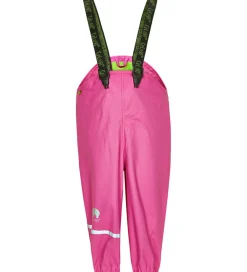 Regnbukser m. Seler - PU - Real pink|CeLaVi Clearance