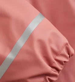 Regndragt m. Fleece - PU - Brick Dust|CeLaVi New