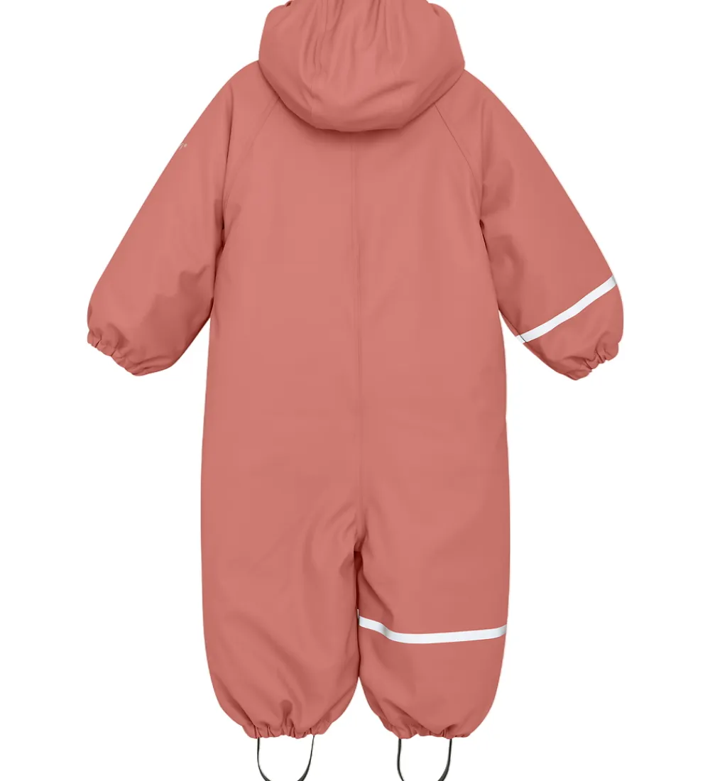 Regndragt m. Vattering - PU - Brick Dust|CeLaVi New