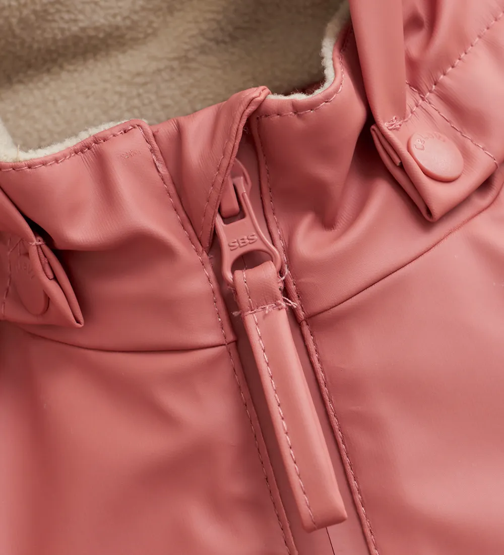 Regndragt m. Vattering - PU - Brick Dust|CeLaVi New