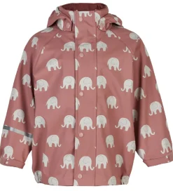 Regntøj - PU - Burlwood m. Elefanter|CeLaVi Sale