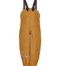 Regntøj m. Seler - PU - Mineral Yellow m. Elefanter|CeLaVi New