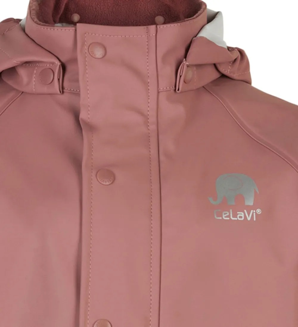 Regntøj m. Seler - PU - Burlwood|CeLaVi Hot