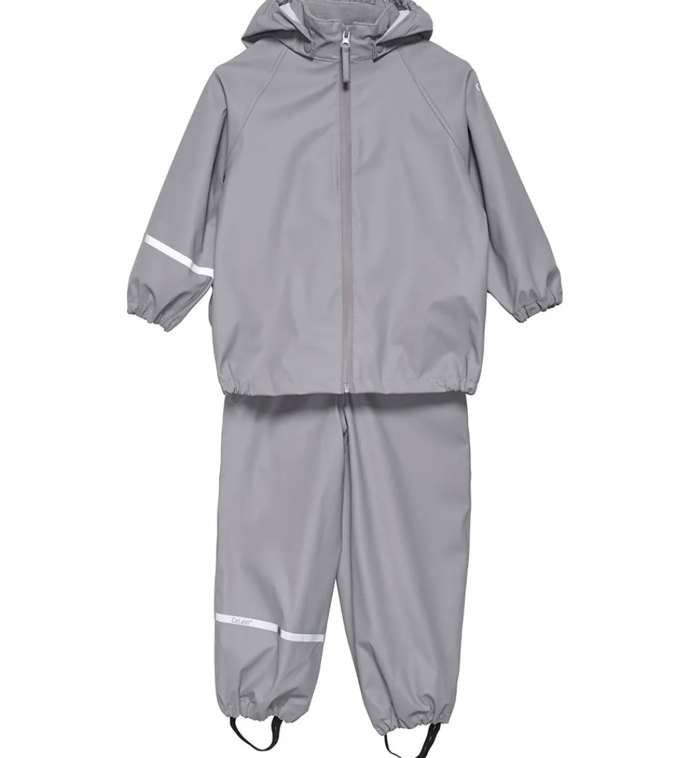 Regntøj m. Seler - PU - Gull|CeLaVi Online