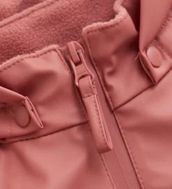 Regntøj m. Seler/Fleece - Recycle PU - Brick Dust|CeLaVi Hot