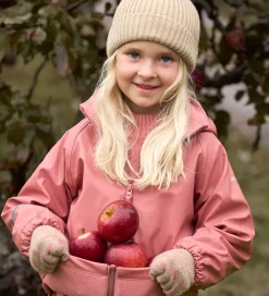 Regntøj m. Seler/Fleece - Recycle PU - Brick Dust|CeLaVi Hot