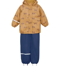 Regntøj m. Seler/Fleece - Recycle PU - Apple Cinnamon m.|CeLaVi Discount