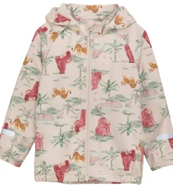 Softshelljakke - Brandied Apricot/Rosa m. Elefanter|CeLaVi Outlet