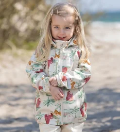 Softshelljakke - Brandied Apricot/Rosa m. Elefanter|CeLaVi Outlet