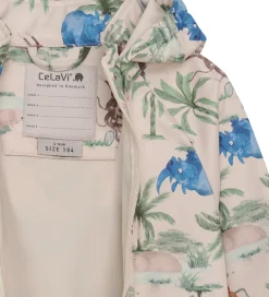 Softshelljakke - Dress Blues/Creme m. Elefanter|CeLaVi