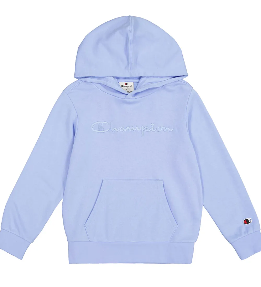 Hættetrøje - Blå m. Logo|Champion Best