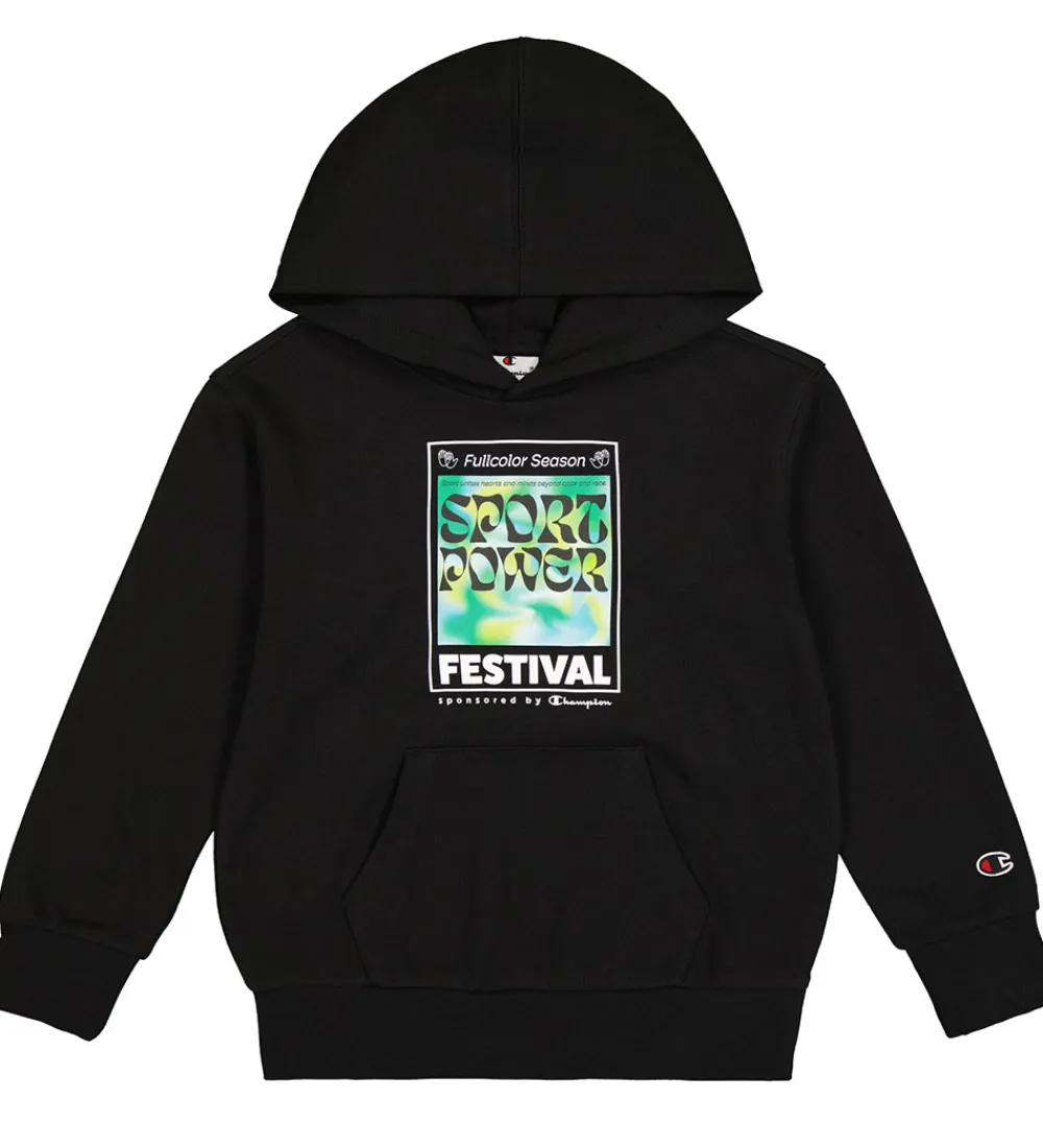 Hættetrøje - Sort|Champion Best