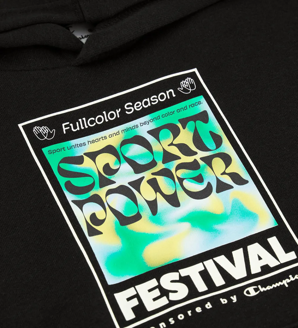 Hættetrøje - Sort|Champion Best