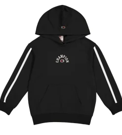 Hættetrøje - Sort m. Logo|Champion Discount